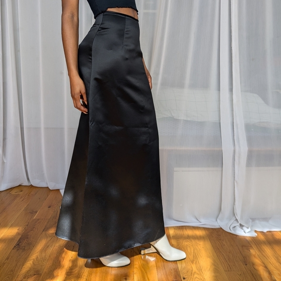 Vintage Jessica McKintock Maxi Satin Skirt | Size 3 - Picture 3 of 6
